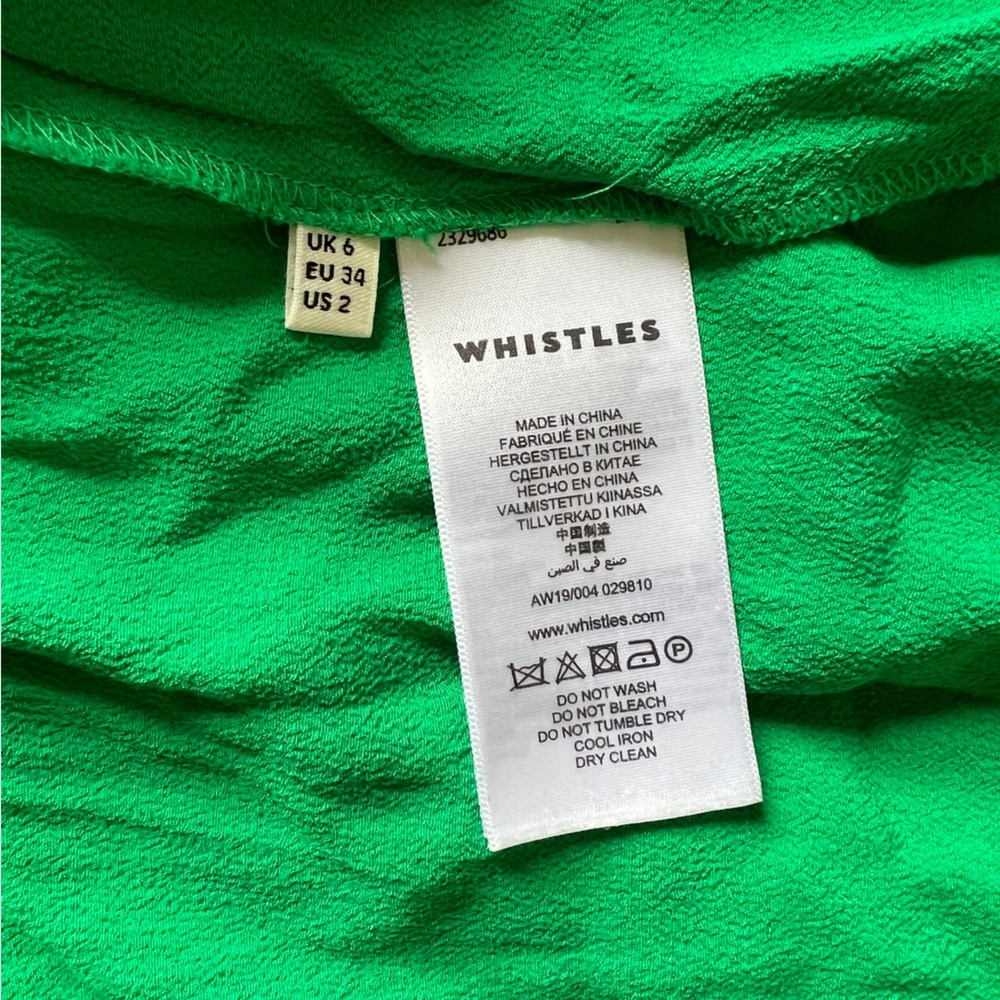 Whistles Zelena green midi dress 2 - Picture 10 of 13